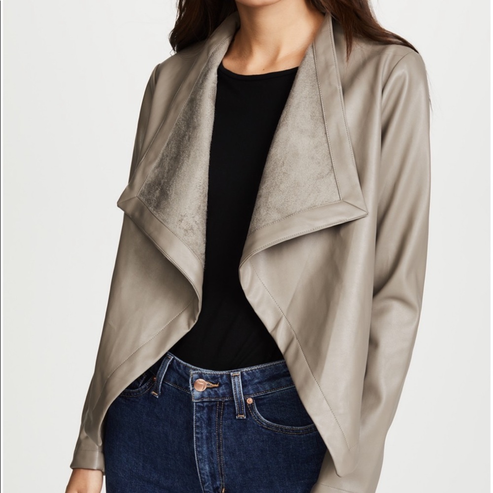 Gray Leather Jacket - image 2